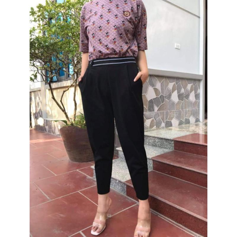 Quần baggy cạp chun chất co giãn đẹp