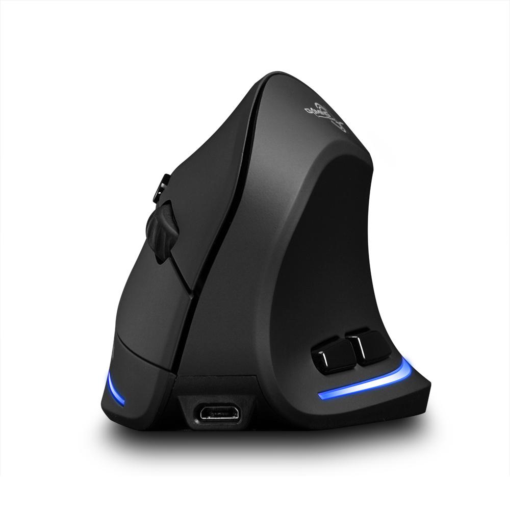F-35 Mouse Wireless Vertical Mouse Ergonomic Rechargeable 2400 DPI Optional Portable Gaming Mouse for Mac Laptop PC
