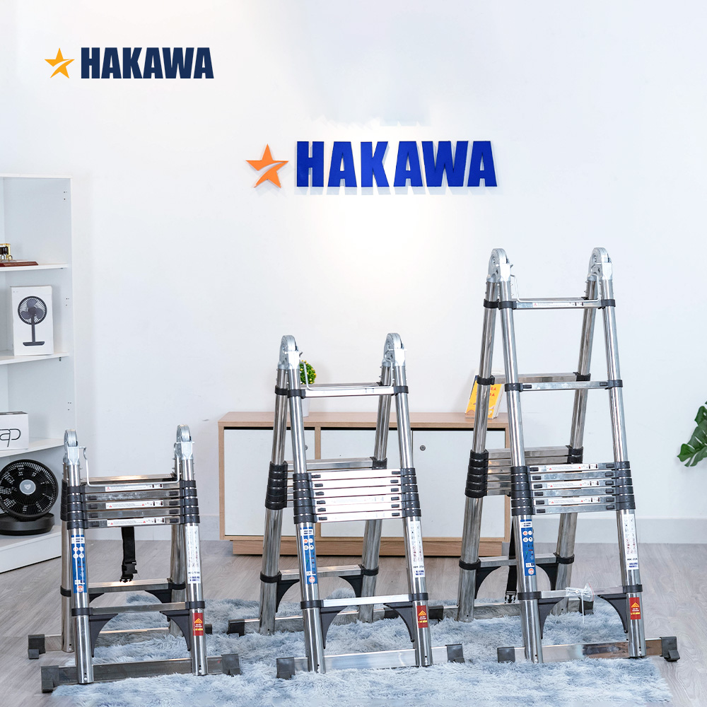 THANG RÚT INOX 201 CHỮ A HAKAWA HK-28A - Chữ A: 2.8m, chữ I: 5.6m