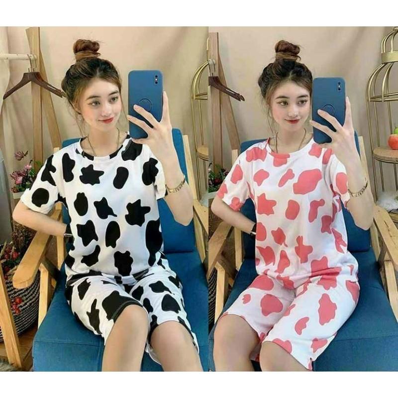 Đồ bộ mặc nhà unisex,đồ bộ đám mây siêu đẹp thích hợp mặc cặp chất thun cotton thoáng mát thời trang teen hè