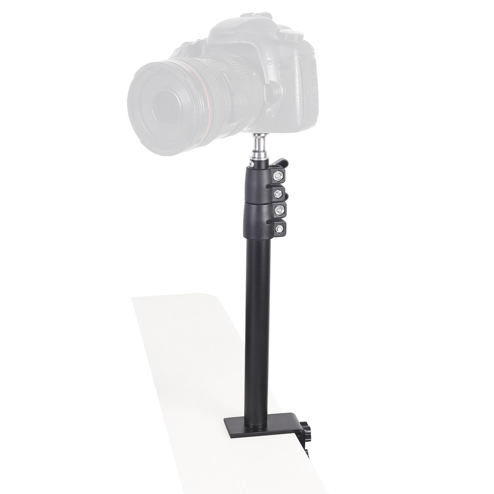 Desk Mount Stand Tabletop L clamp Mounting Adjustable Table Stand Aluminum for DSLR Camera light Panel Light Mic