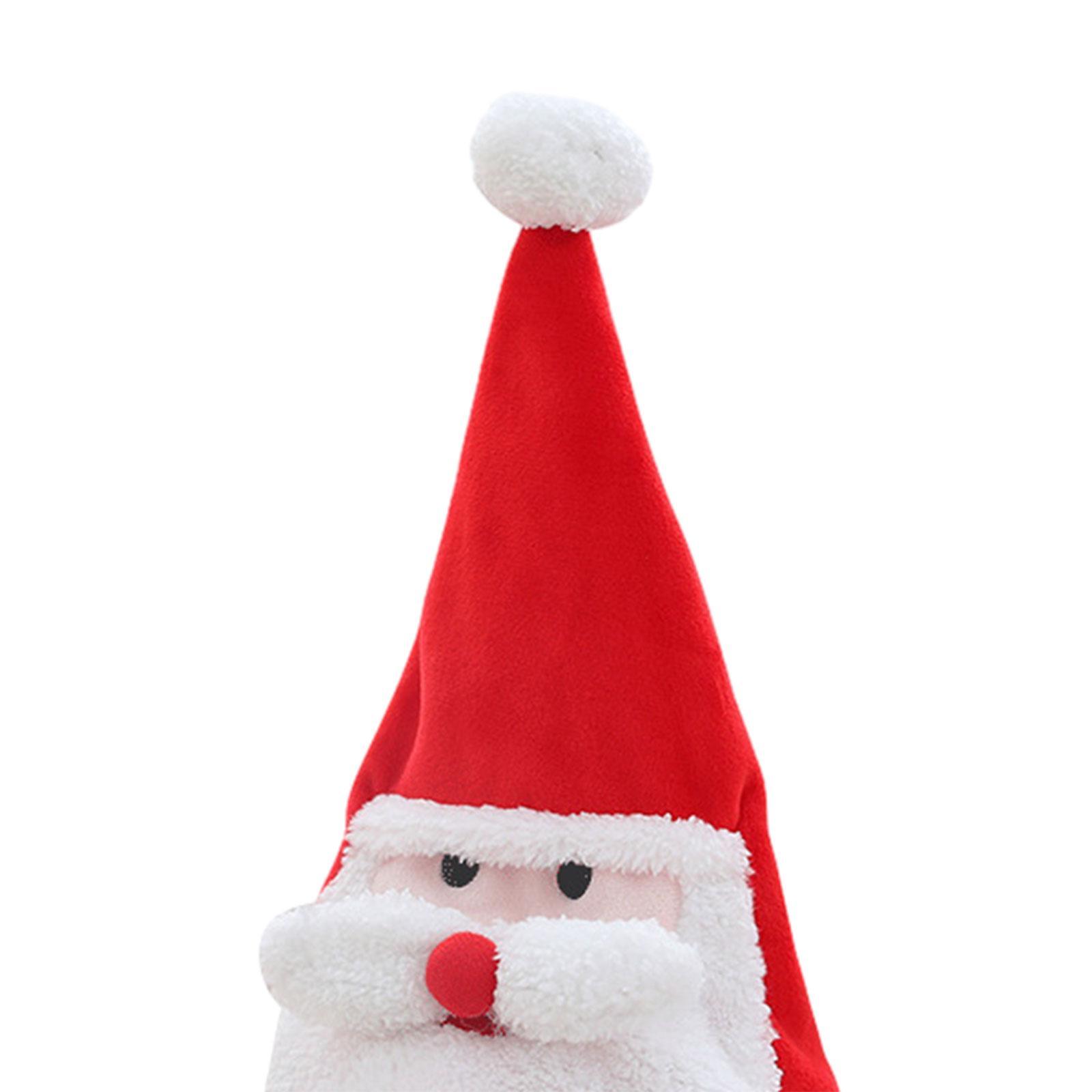 Santa Hat Singing and Dancing Christmas Cap for Party Supplies Xmas New Year