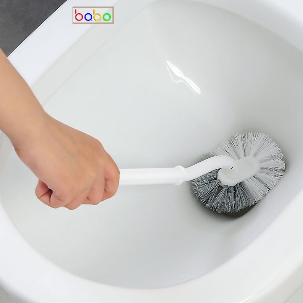 Bàn chải nhà vệ sinh cọ bồn cầu toilet không có góc chết lông mềm babo