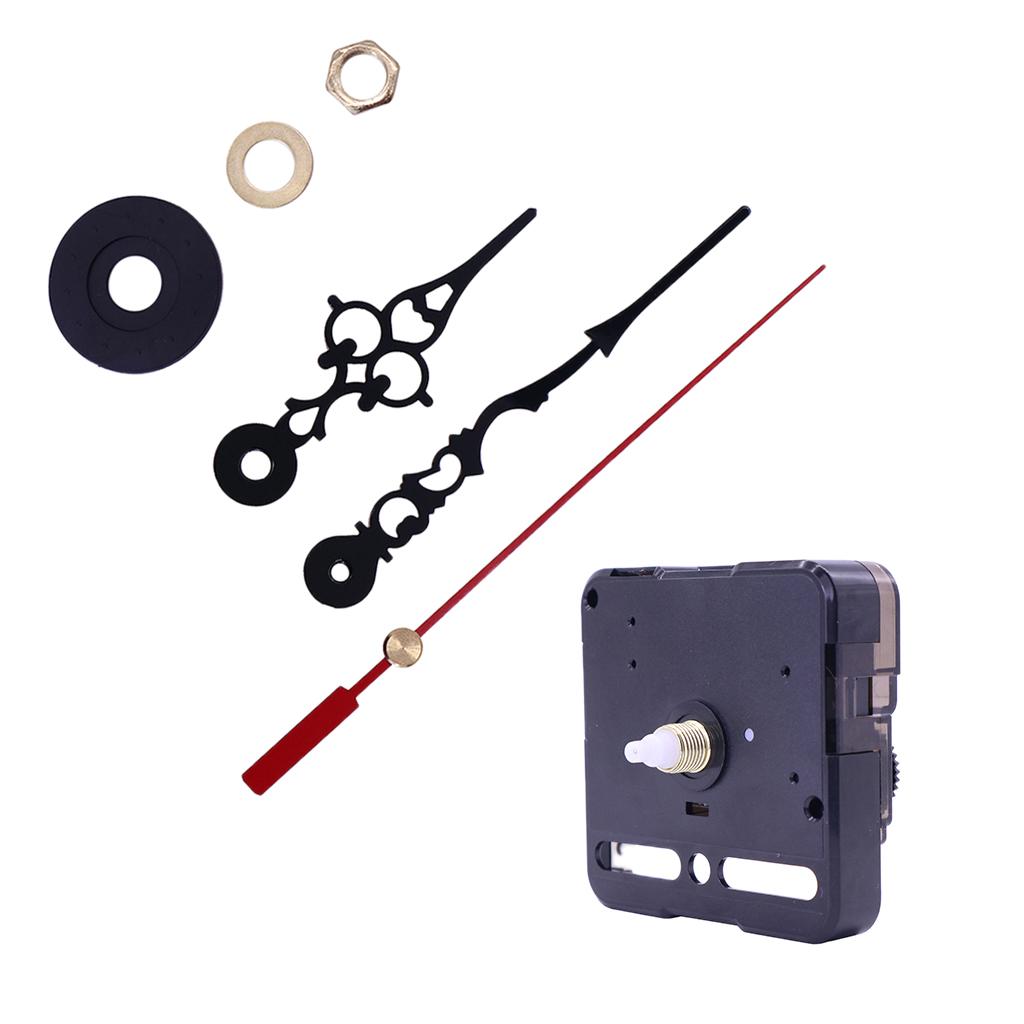 Wall Clock Quiet Clockwork, HR903 Quartz Clockwork, Whisper Quiet Clockwork with 3 Pointer Sets for Wall Clock
