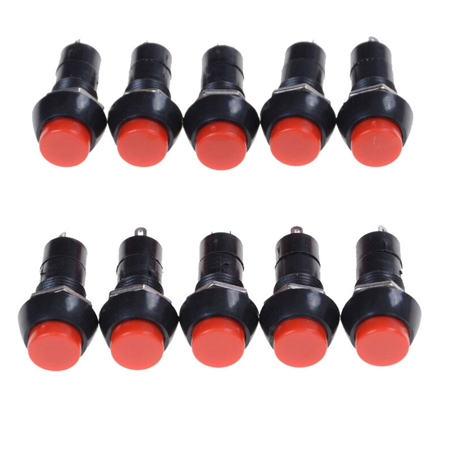 Bộ 10 Nút Nhấn Đề 3A-250VAC Không Giữ Trạng Thái