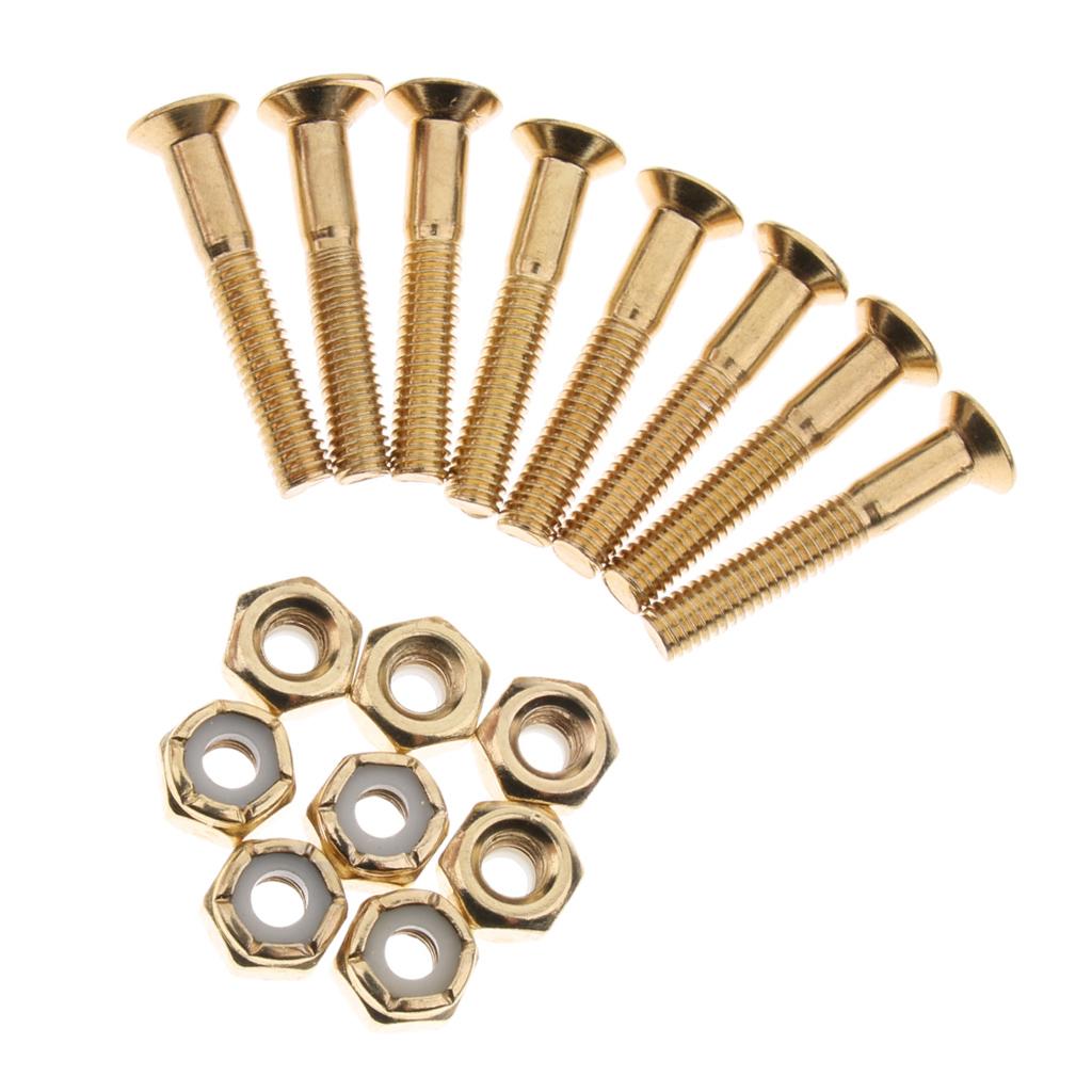 2x8 sets 29mm Skateboard Hardware Mounting Bolts Screws Skateboard Accessories