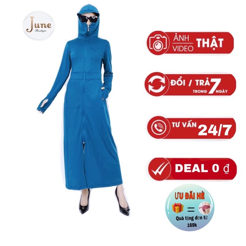 Áo chống nắng nữ áo chống nắng toàn thân, áo nắng dáng dài chất liệu vải hột xoài cao cấp