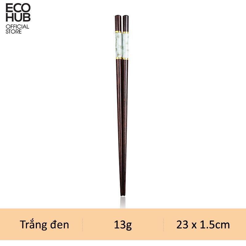Đũa gỗ ECOHUB khảm đá 23cm E00318