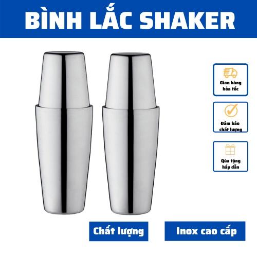 Bình lắc Shaker, bình Cocktail pha chế 2 mảnh Boston 50ml-500ml, dụng cụ pha chế an toàn dễ dàng sử dụng ở quán bar