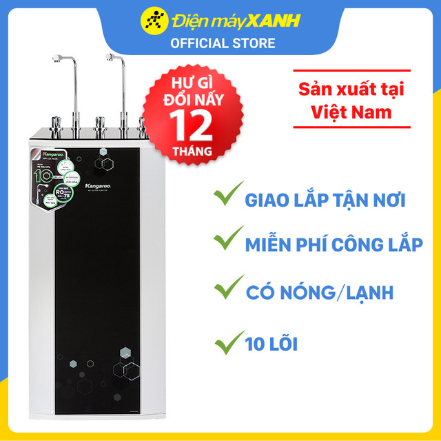 Máy lọc nước R.O nóng lạnh Hydrogen Kangaroo KG10A4VTU 10 lõi - Hàng Chính Hãng