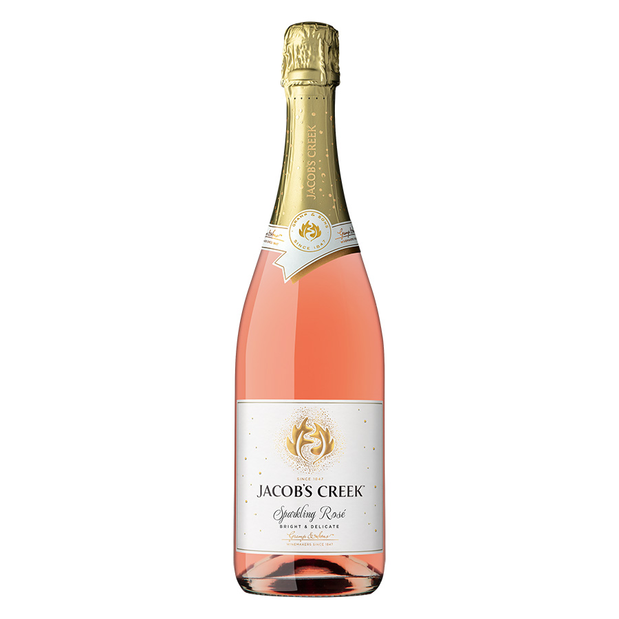 Rượu vang nổ hồng Jacob's Creek Sparkling Rose 750ml 11-13% - Không Hộp