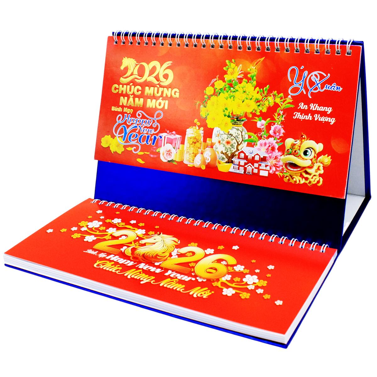 Lịch Để Bàn 2 Lò Xo - Ý Xuân - NST 78B