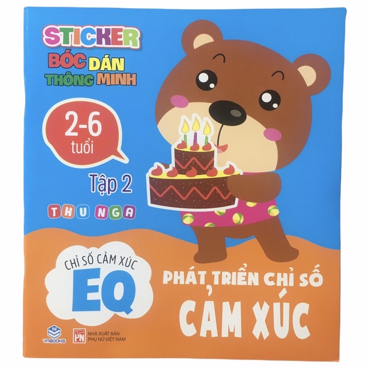 Sách - Combo 3 Quyển Sticker bóc dán thông minh - Phát triển Chỉ số cảm xúc EQ