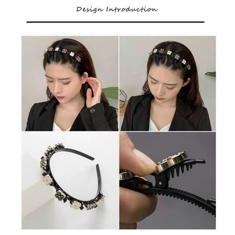 BỜM KẸP TÓC ĐÍNH ĐÁ SIÊU XINH PHONG CÁCH HÀN QUỐC