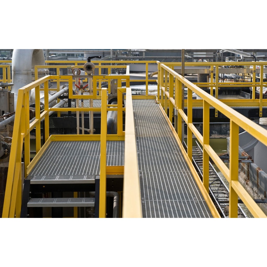 Tấm Sàn Frp Grating Kích Thước 1220 x 2440 x 38mm Chống Trượt Kháng Hóa Chất Độ Bền Cao Và Chi Phí Bảo Trì