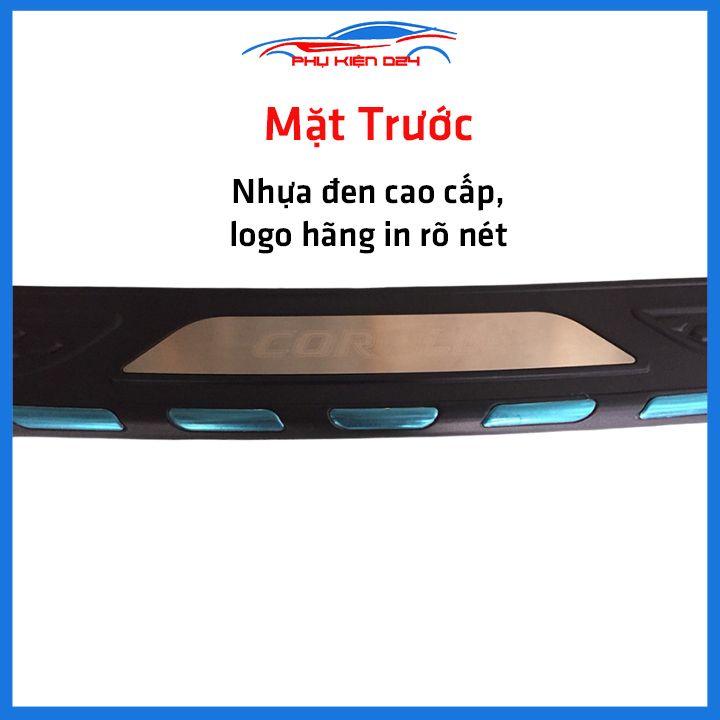Ốp chống trầy cốp ngoài nhựa đen Altis 2016-2017-2018-2019-2020-2021-2022 mẫu phản quang chống xước trang trí xe