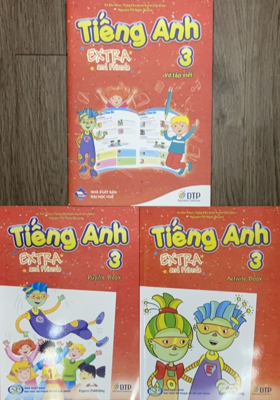 Tiếng Anh 3 Extra and Friends trọn bộ (sách học sinh, sách bài tập, vở tập viết)