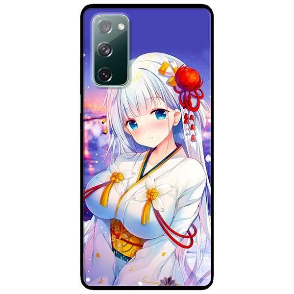 Ốp lưng dành cho Samsung A90 - Samsung S20 FE mẫu Anime Cô Gái Cài Tóc Đỏ