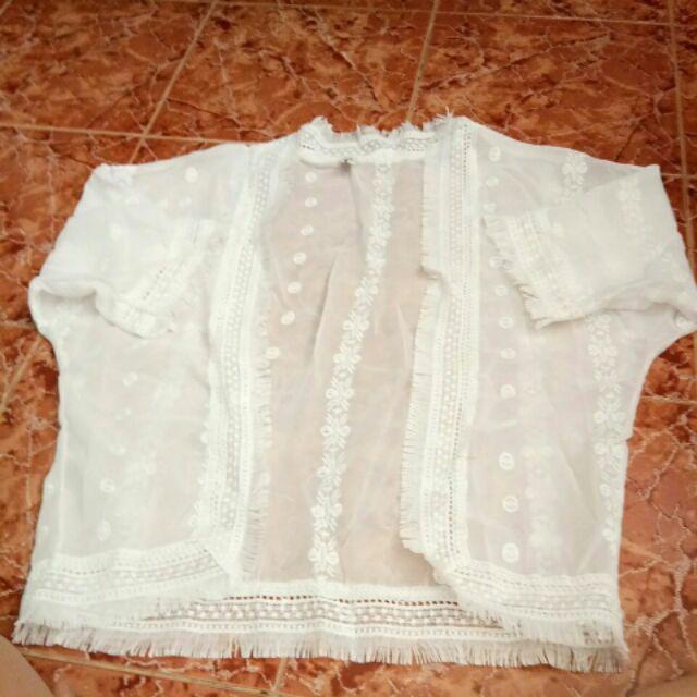 Áo ren, Áo kimono Đi Biển,Áo Choàng Kimono Đi Biển Áo Khoác Voan Kimono Đi Biển Đi Chơi