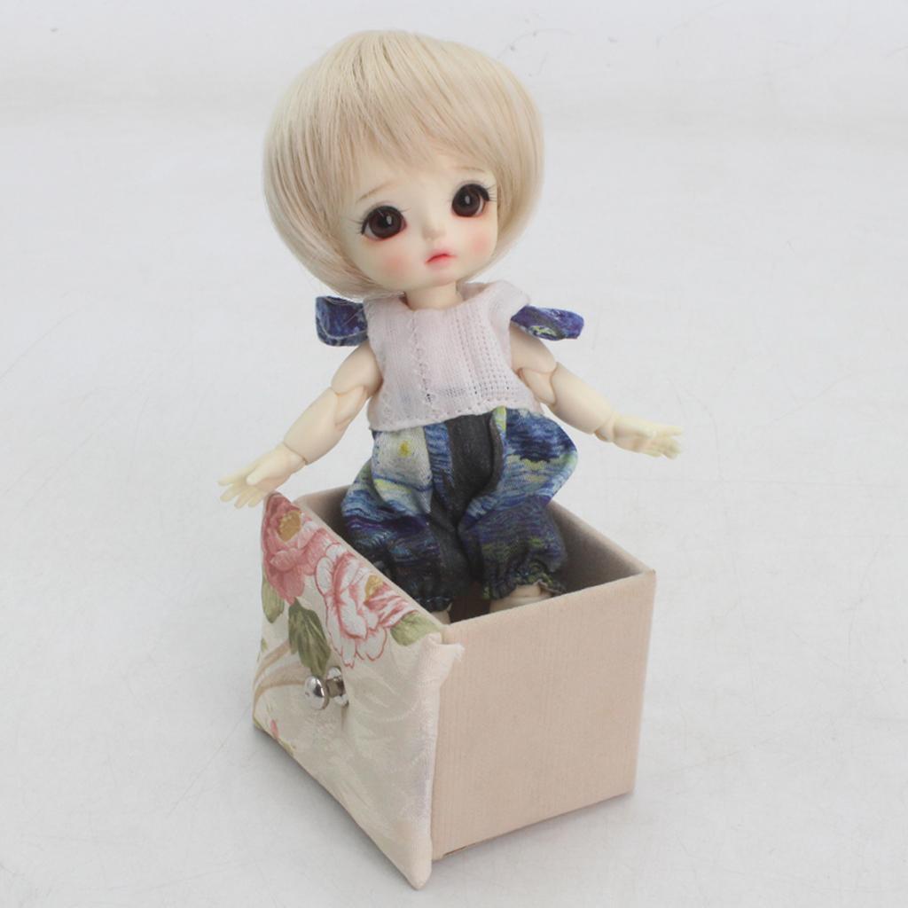 1 / 8   Mini   BJD   Doll   Hair   Artificial   Mohair      5 - 6 "  for