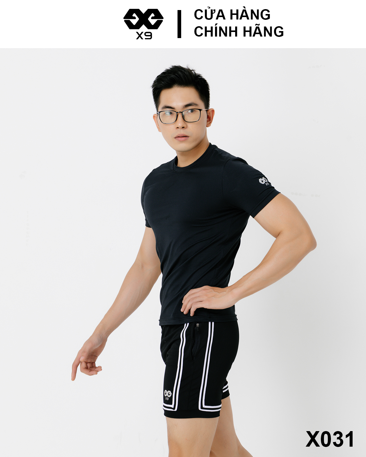 Áo Thun Trơn Logo X9 Thun Lạnh Cotton Nam Cổ Tròn Thể Thao Tập Gym Chạy Bộ - X9 Sportswear - X031