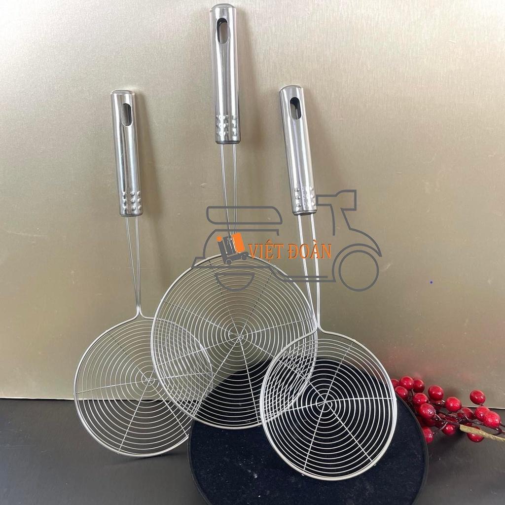 VỢT VỚT XƯƠNG, VỚT TRÂN CHÂU, VỢT CHIÊN THỰC PHẨM - inox chắc chắn.. Nhiều size. Dụng cụ làm bánh, nấu ăn