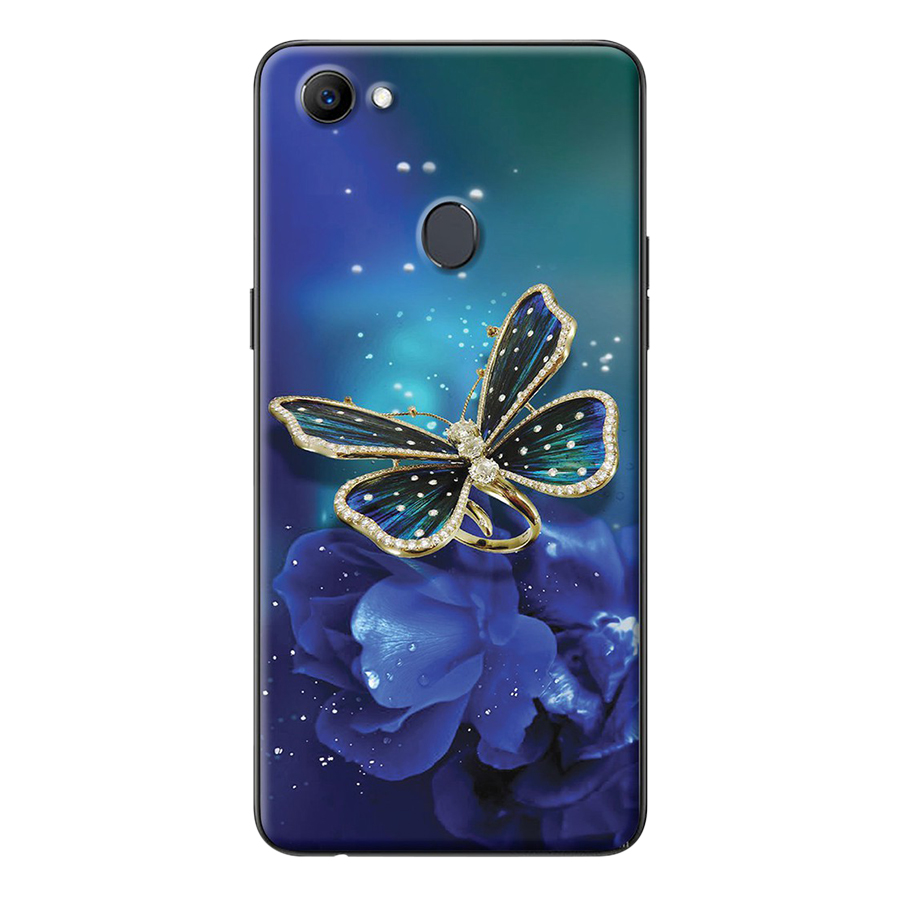 Ốp Lưng Dành Cho Oppo F7 - Bướm Xanh