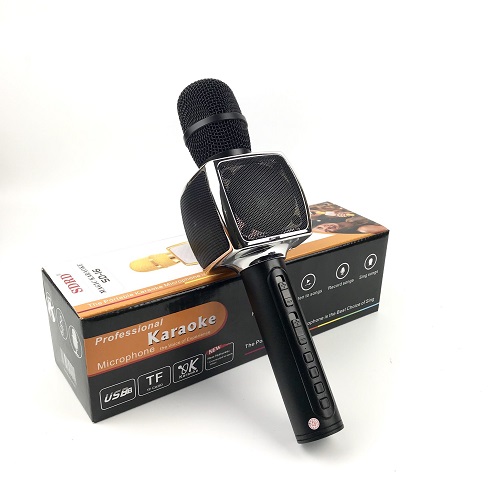 Micro Karaoke Bluetooth Kèm Loa Không Dây GUTEK SD16, Âm Thanh Chất Lượng Cao, Âm Bass Siêu Trầm, Micro Bắt Giọng Cực Tốt, Hỗ Trợ Kết Nối USB, Thẻ Nhớ, Cổng 3.5, Nhiều Màu Sắc - Hàng chính hãng