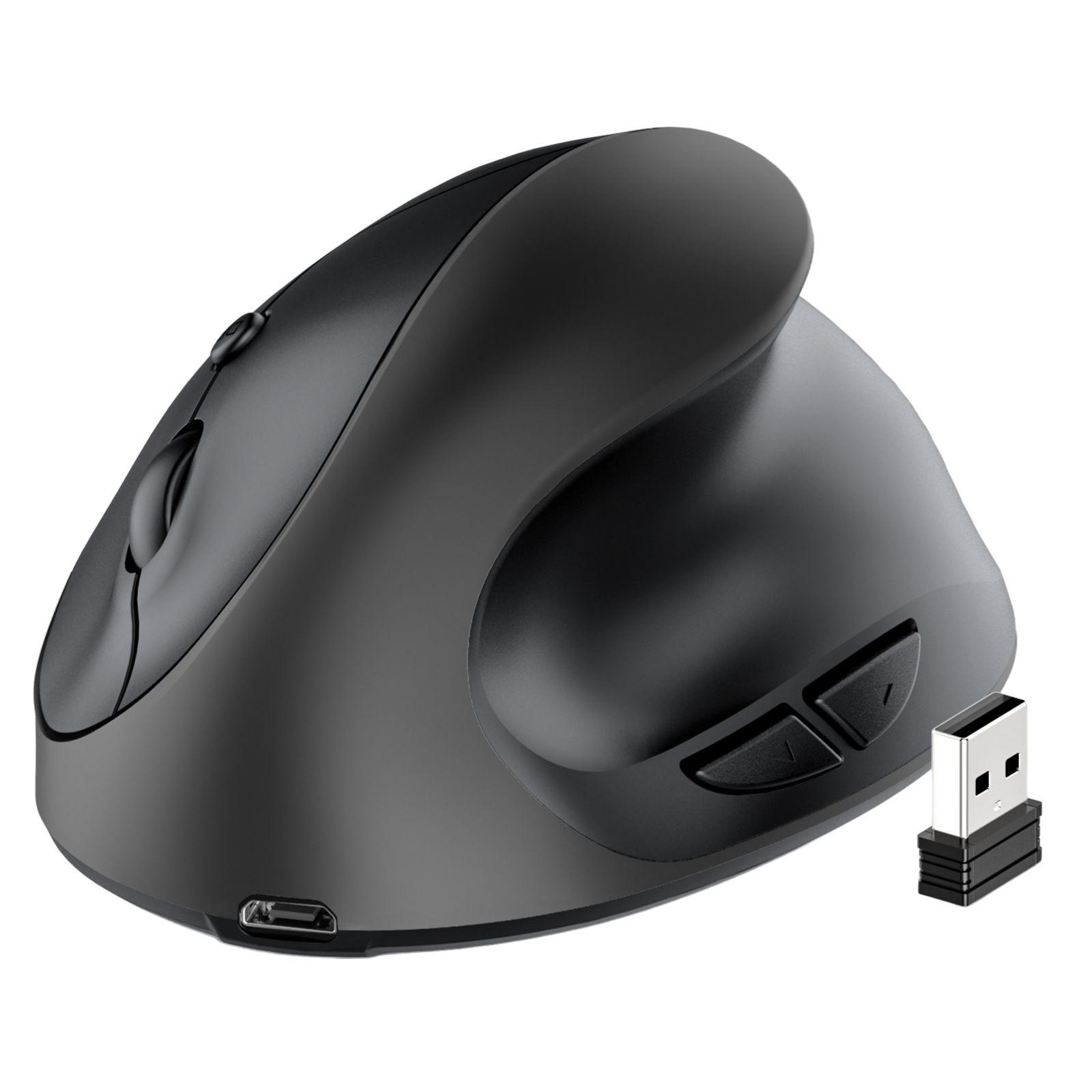 Wireless Vertical Mouse Ergonomic Gaming Mouse Computer Mouse with Receiver for Desktop