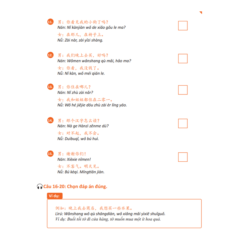 Sách - Giáo Trình Chinh Phục HSK 1 và HSK 2 - Luyện Thi HSK/HSKK - (Bài tập - Đáp án - Giải thích) - Phạm Dương Châu