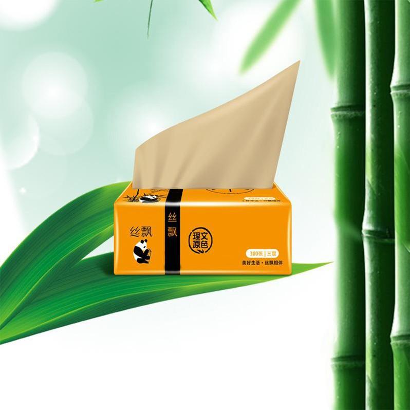 Giấy ăn cao cấp gấu trúc Xipiao siêu dai loại 300 tờ/gói
