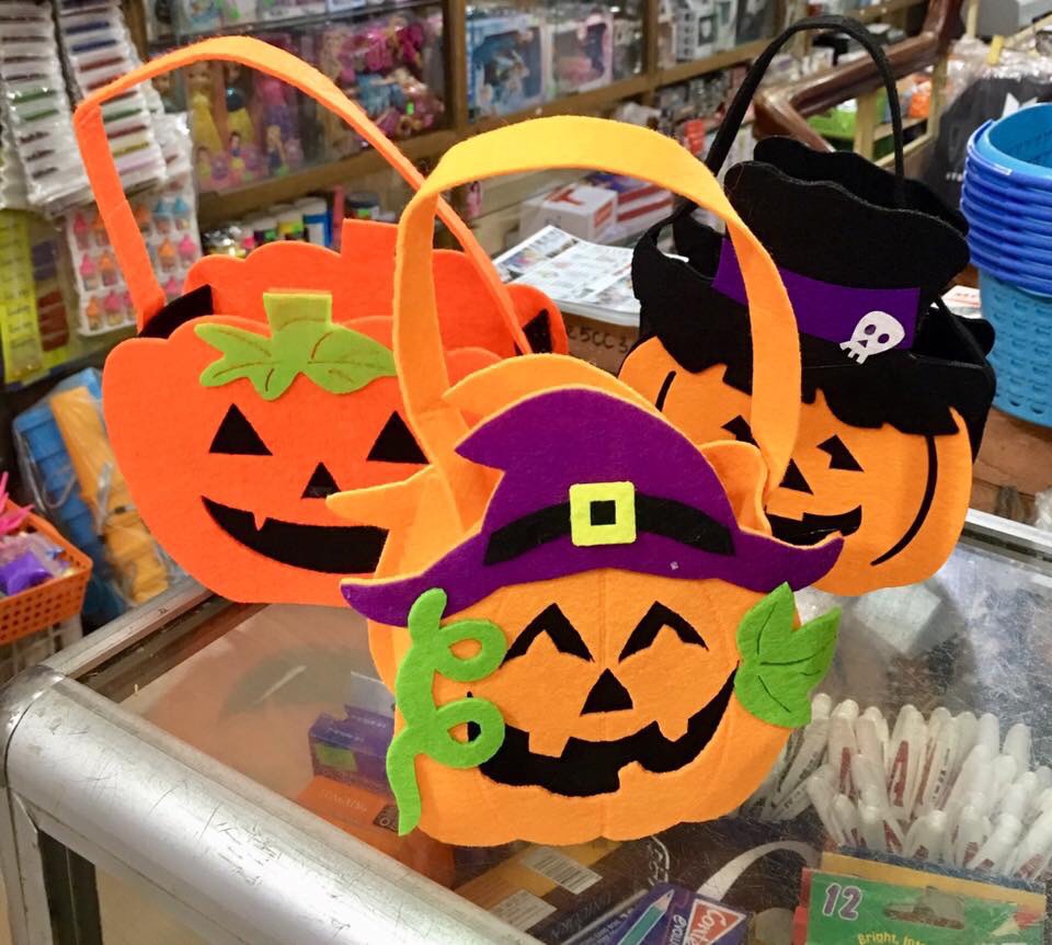 Gỉo bí ngô vải dạ hoá trang halloween cho bé ( mẫu giao ngẫu nhiên )