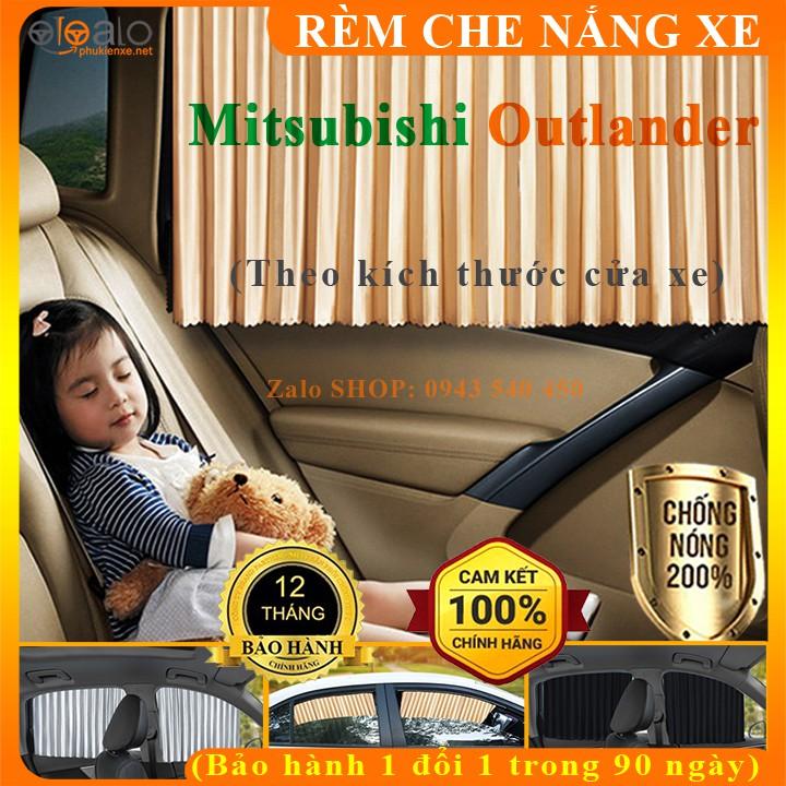 Rèm che nắng ô tô Mitsubishi Outlander Vải lụa mềm gắn nam châm Cao Cấp