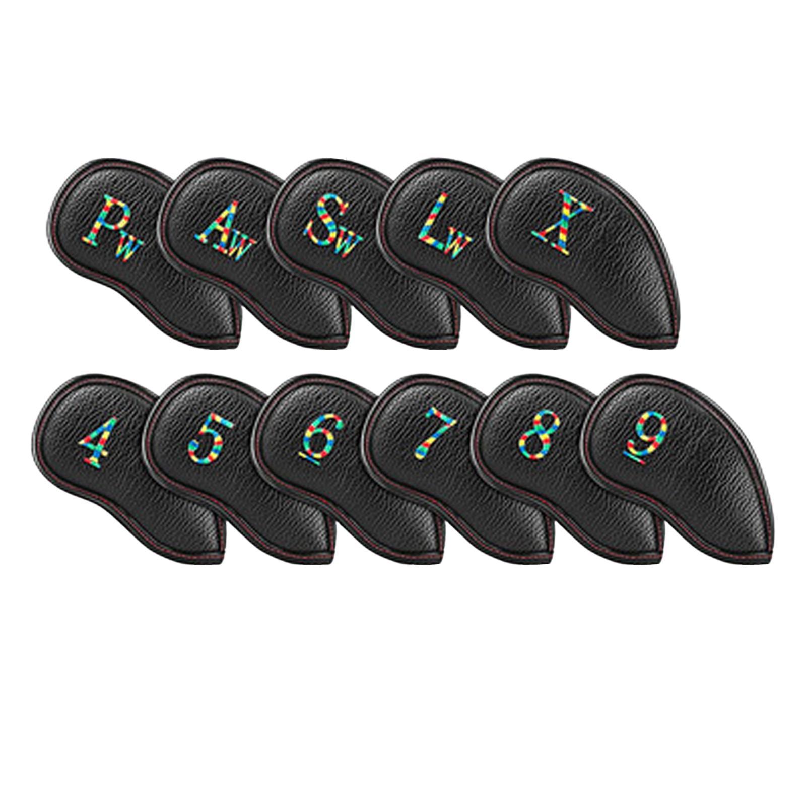 11x Golf Iron Headcover Supplies Gift Durable Club Head Cover for Beginner