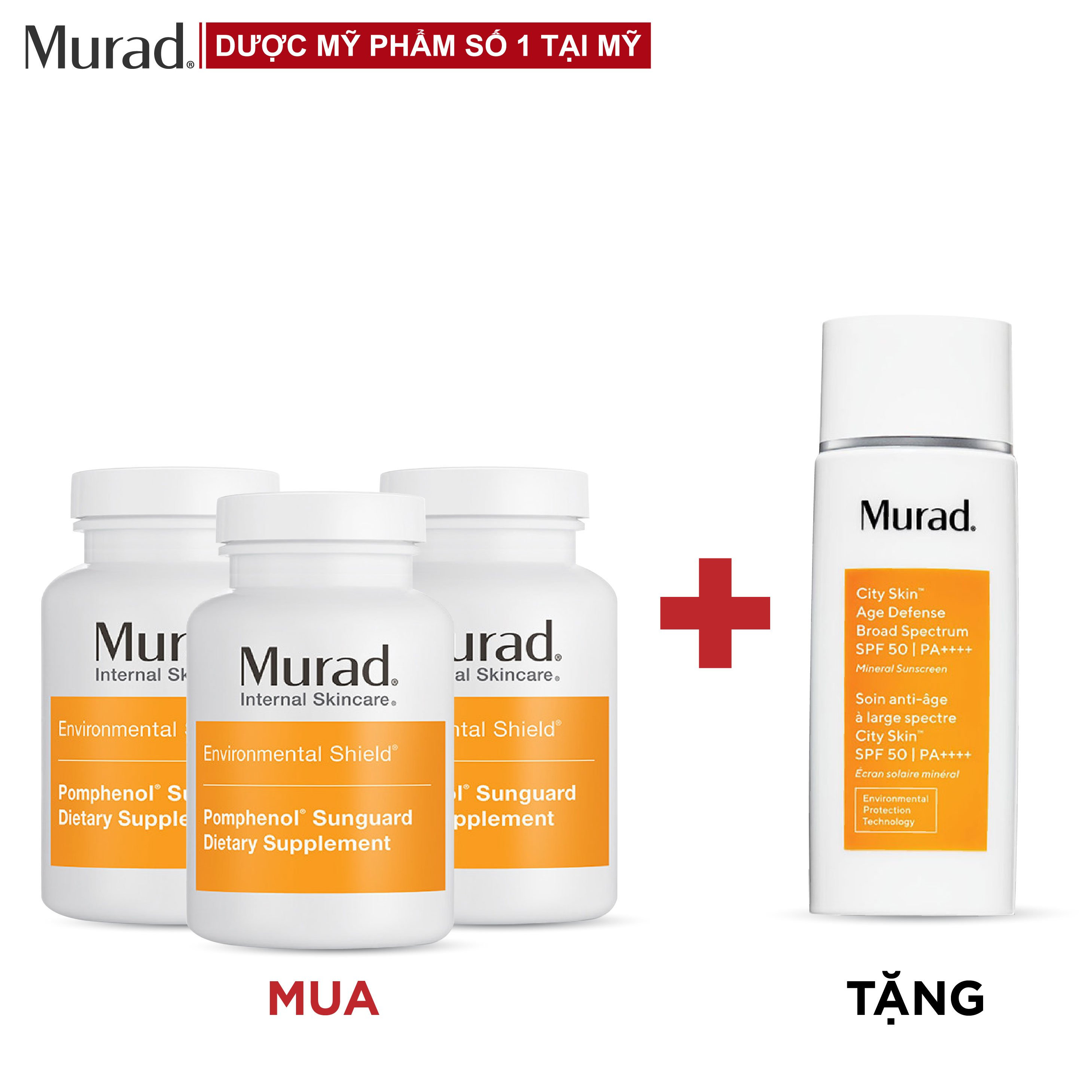 Bộ sản phẩm Murad chống nắng toàn diện