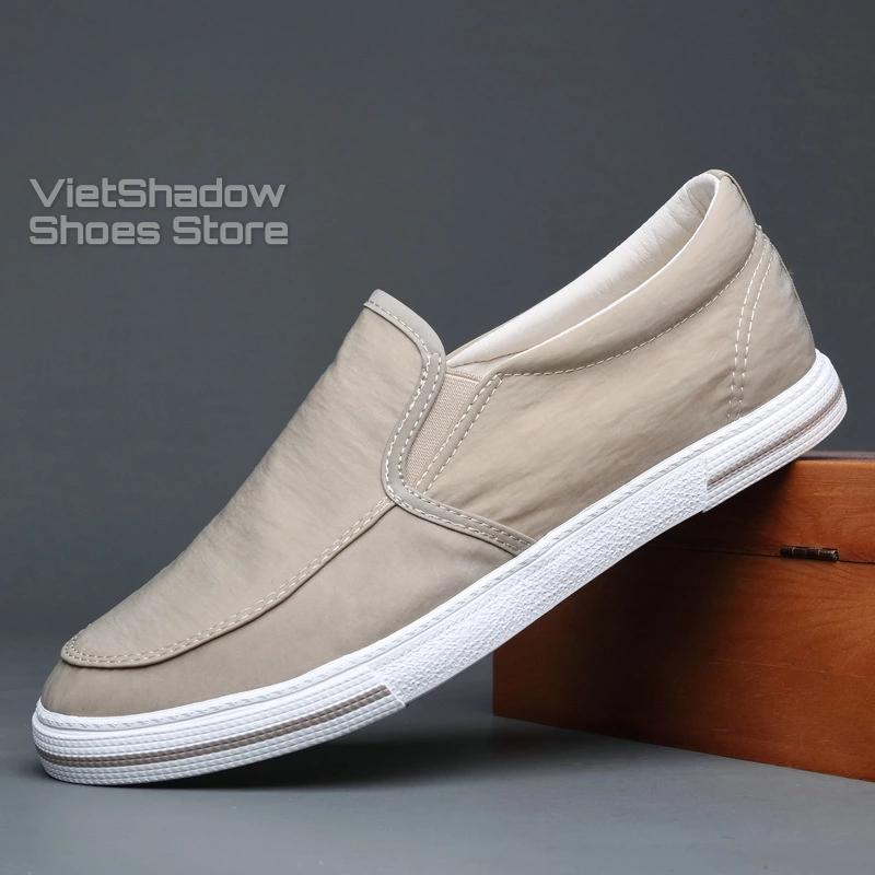 Slip on nam - Giày lười vải nam cao cấp BAODA - Vải polyester (gió) 4 màu tuyệt đẹp - Mã 20062