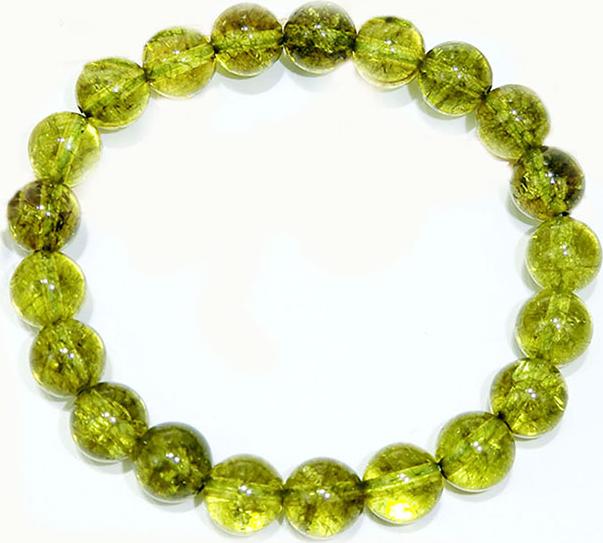 Vòng Tay Tỳ Hưu Đá Peridot Bạc Mạ Vàng 24K Kim Tiền Jewelry - Hợp Mệnh Mộc, Mệnh Hỏa