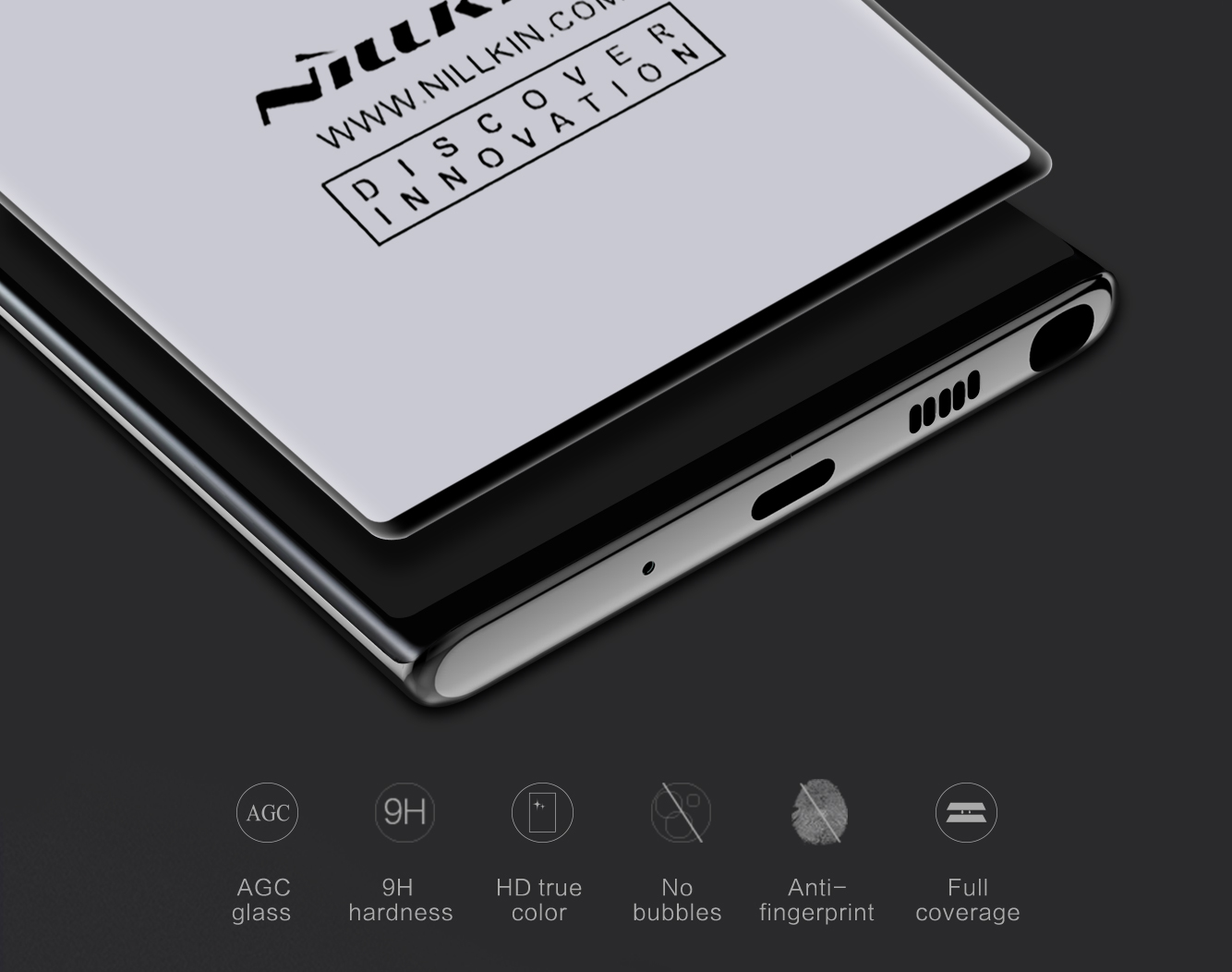 Hình ảnh Tấm dán cường lực full màn hình 3D CP+ MAX cho SamSung Galaxy Note 10 chính hãng Nillkin