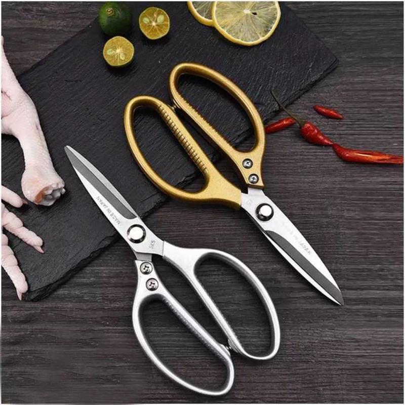 Kéo làm bếp đa năng bằng thép cao cấp 21cm SK-5 dùng cắt Gà, Cá, Thực phẩm, cắt Vải, Giấy, Da hàng nội địa Nhật