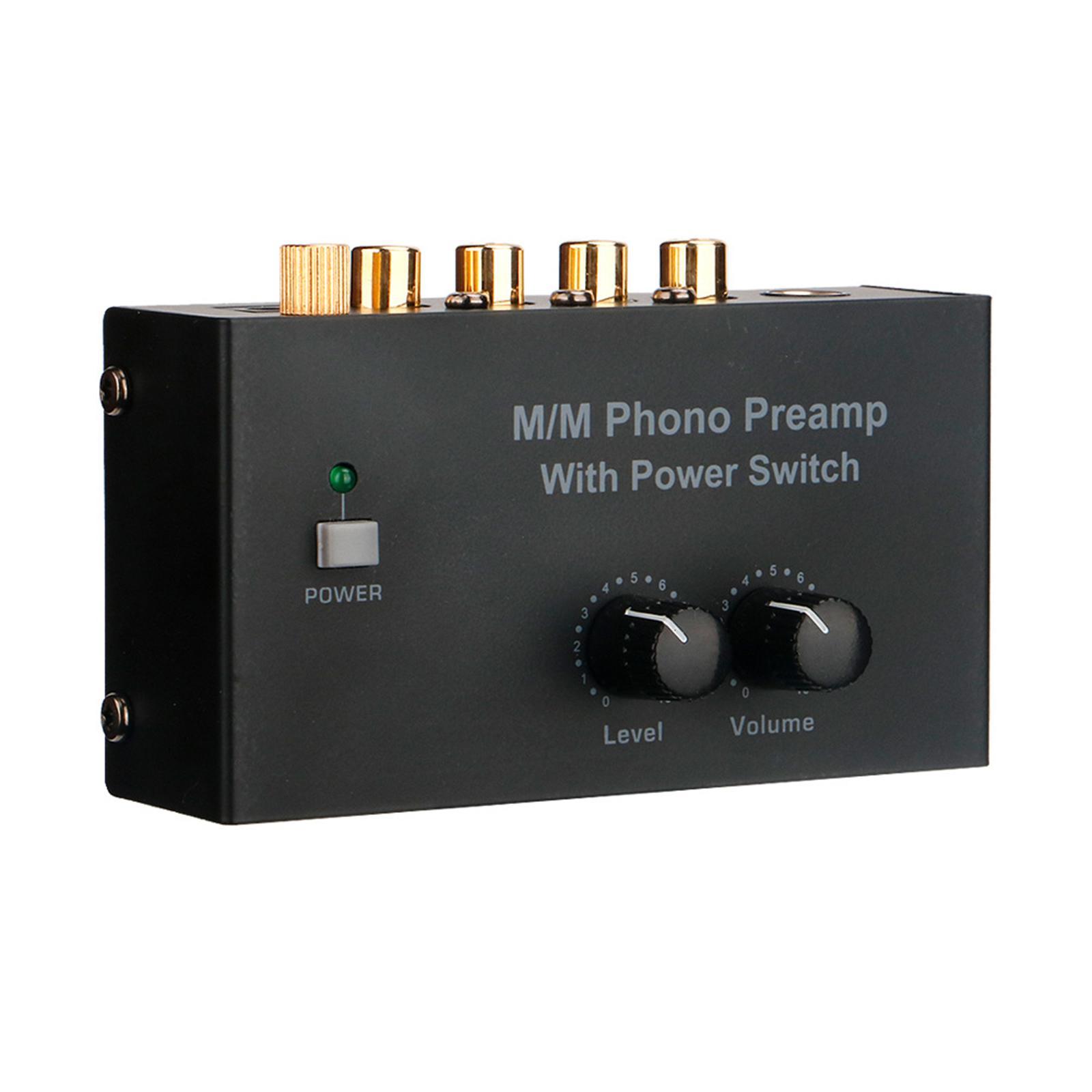 Phono Turntable Preamp  Record Player Knob Control