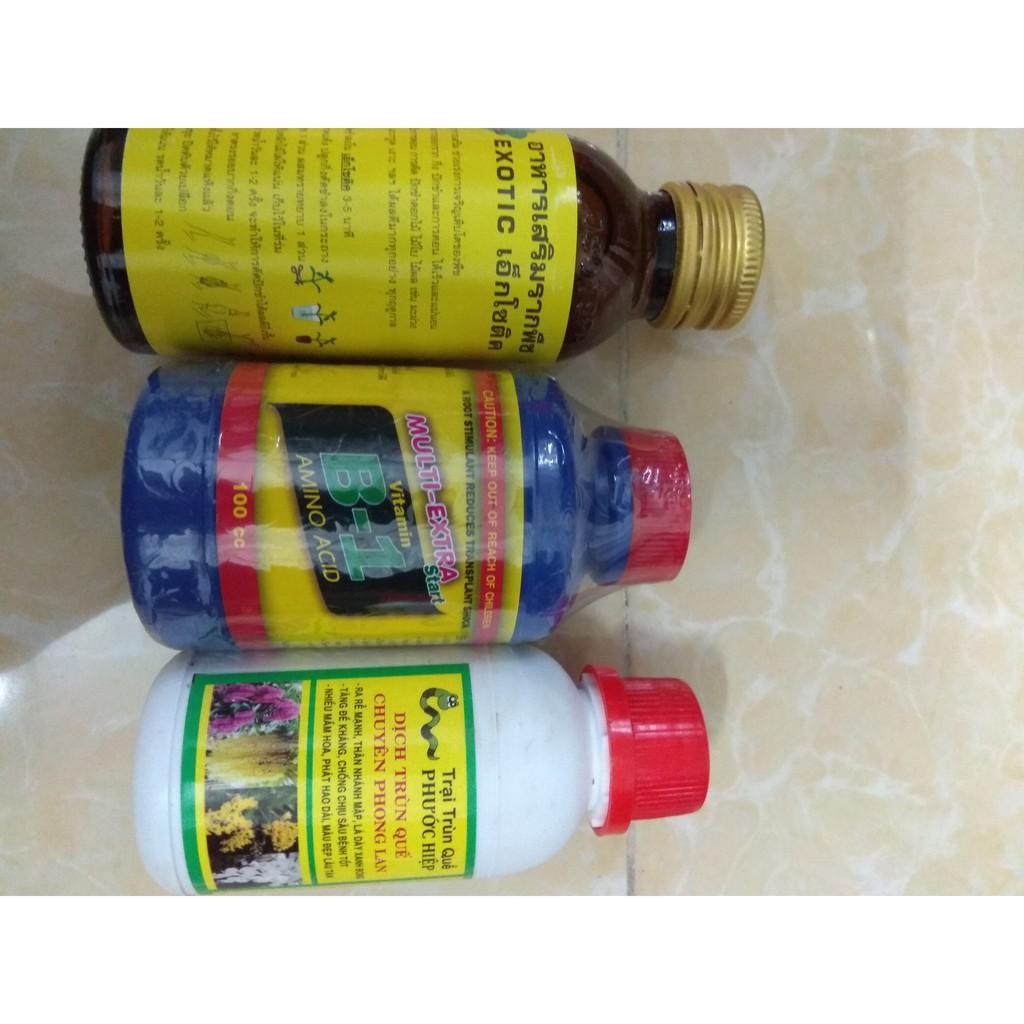 Combo kích rễ dưỡng cây Exotic - B1 thái 100ml tặng chai dịch trùn quế chuyên phong lan 105ml