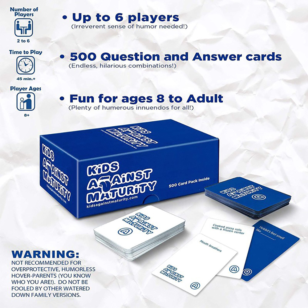 Kids Against Maturity Card Game Bộ Đồ Chơi Board Game Vui Nhộn Cho Bé