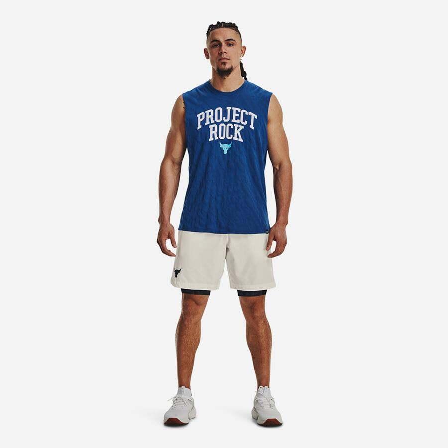 Áo ba lỗ thể thao nam Under Armour The Rock - 1379019-471
