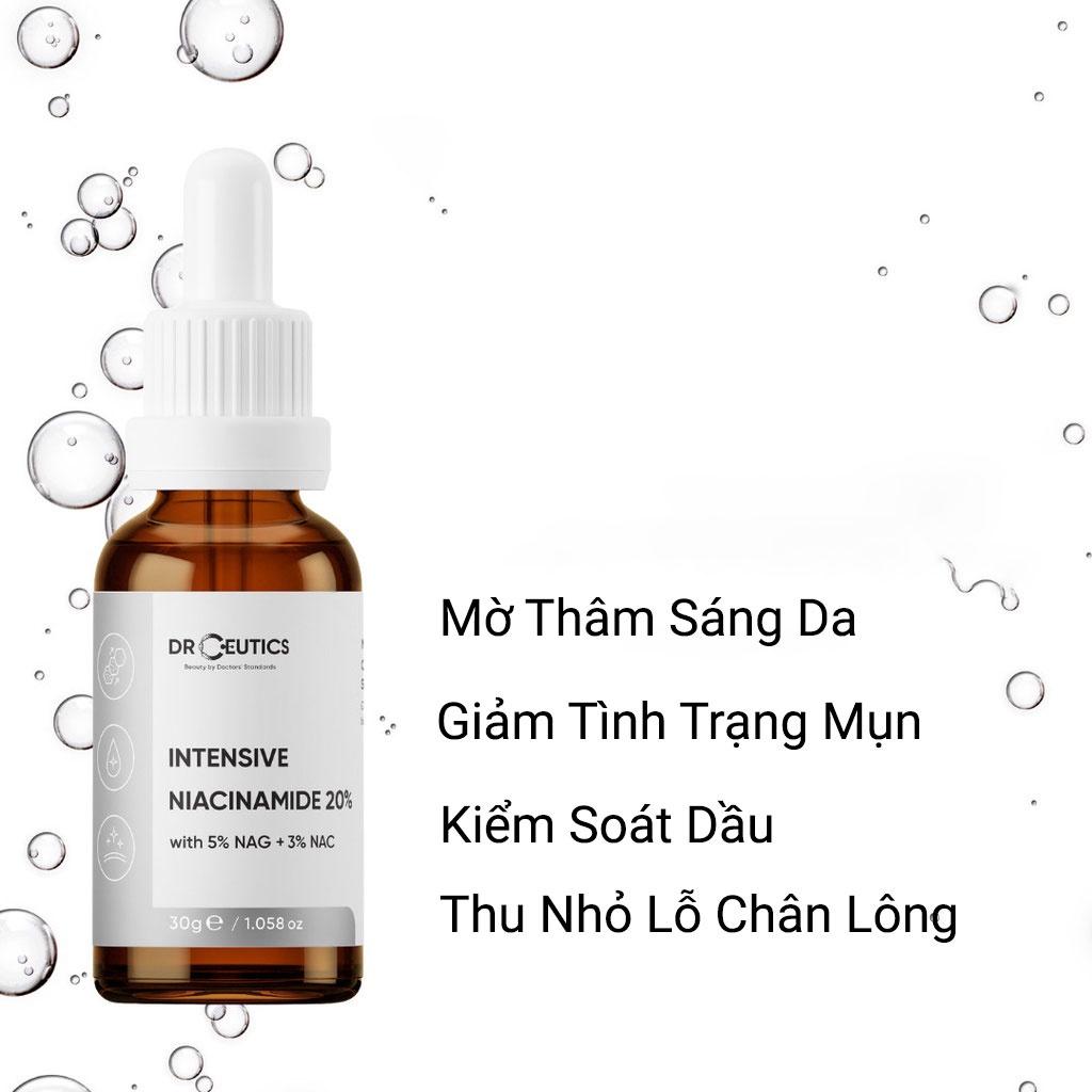 Tinh chất Niacinamide DrCeutics Intensive Niacinamide 20% Mờ Thâm Sáng Da