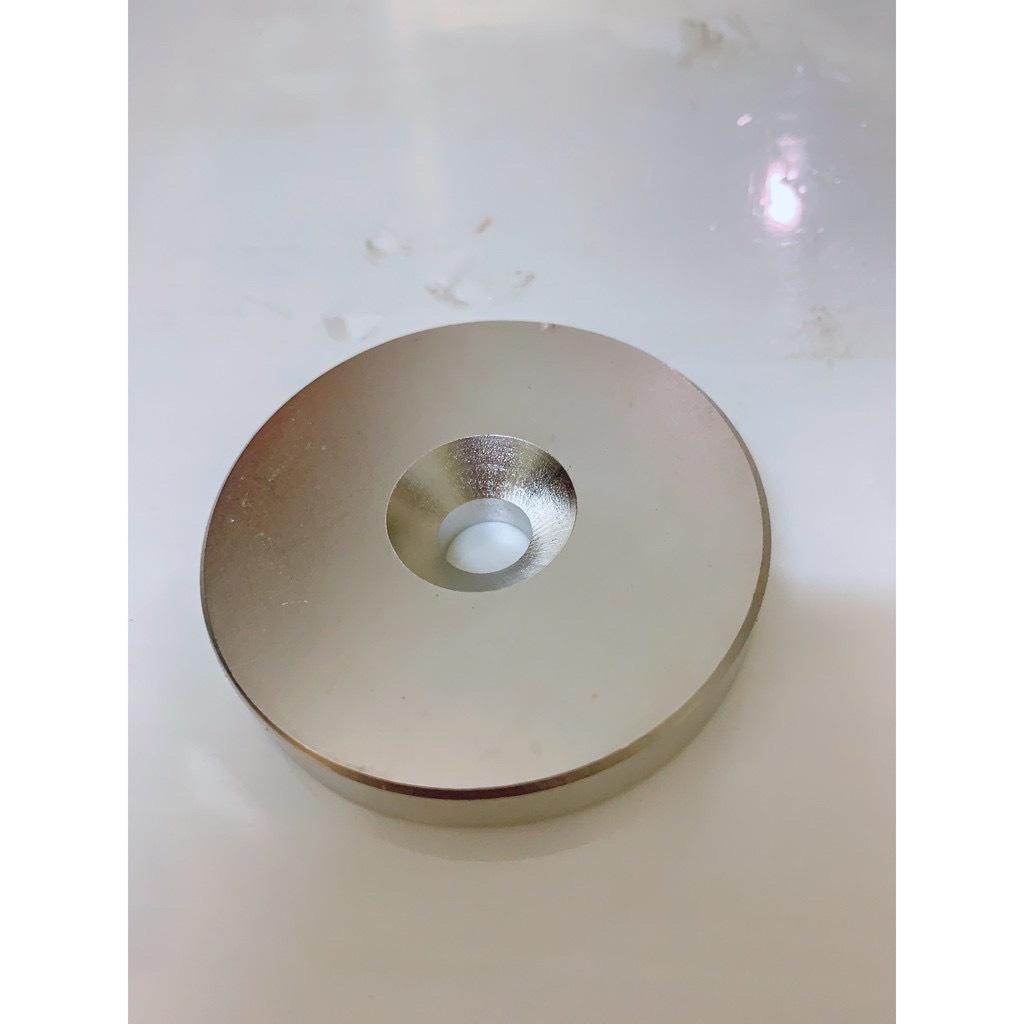 Nam châm tròn có lỗ bắt vít 60x10mm, nam châm lực hút mạnh