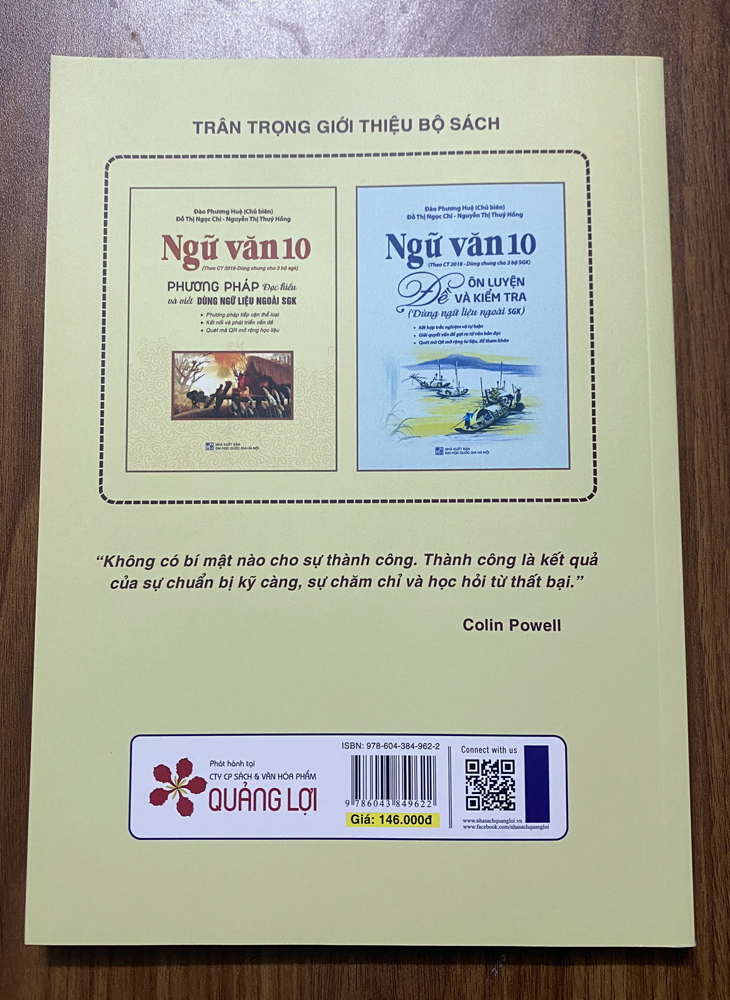 Ngữ văn 10 - Phương pháp đọc và viết (Dùng ngữ liệu ngoài sgk - theo chương trình GDPT 2018 – dùng cho 3 bộ SGK)