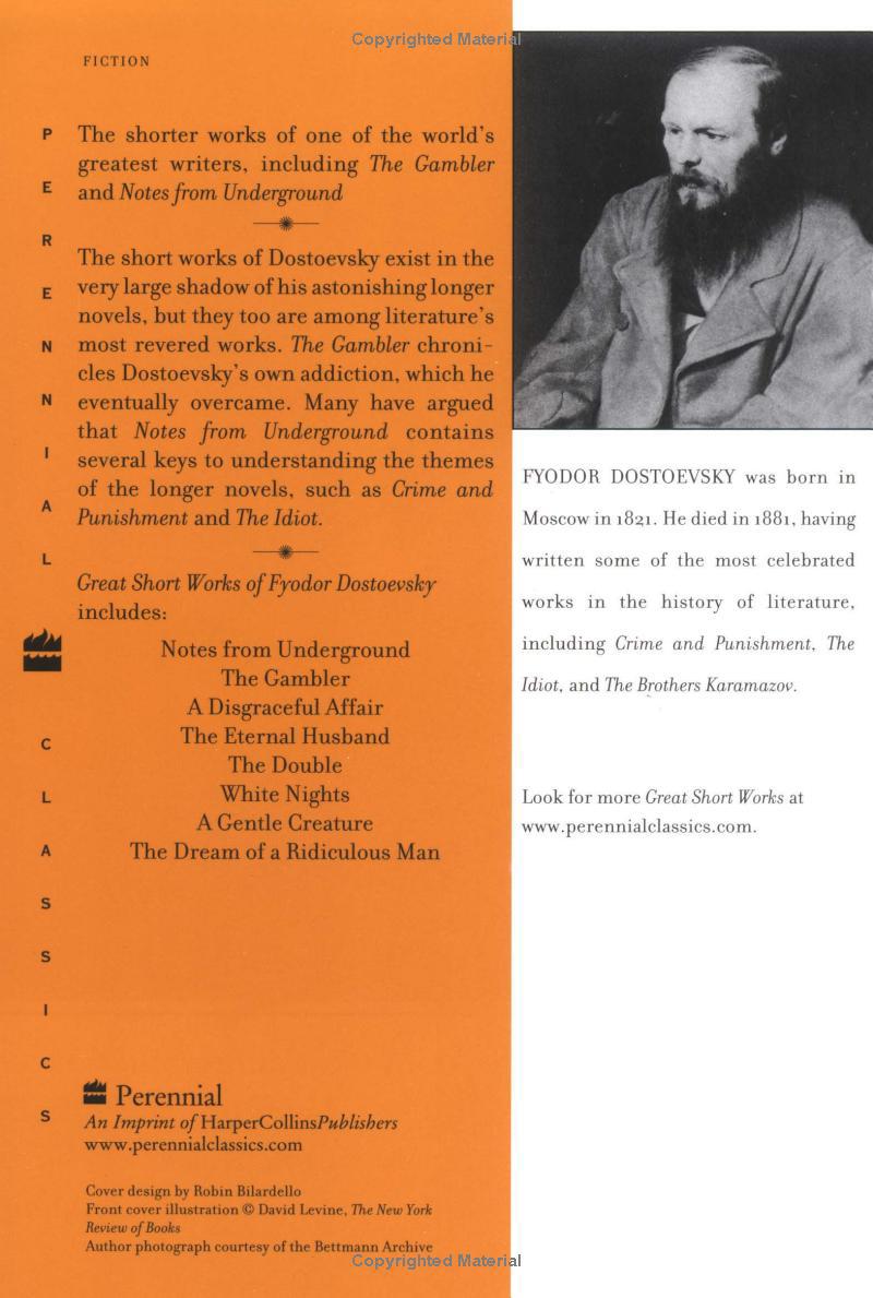 Sách ngoại văn: Harper Perennial Modern Classics - Great Short Works Of Fyodor Dostoevsky