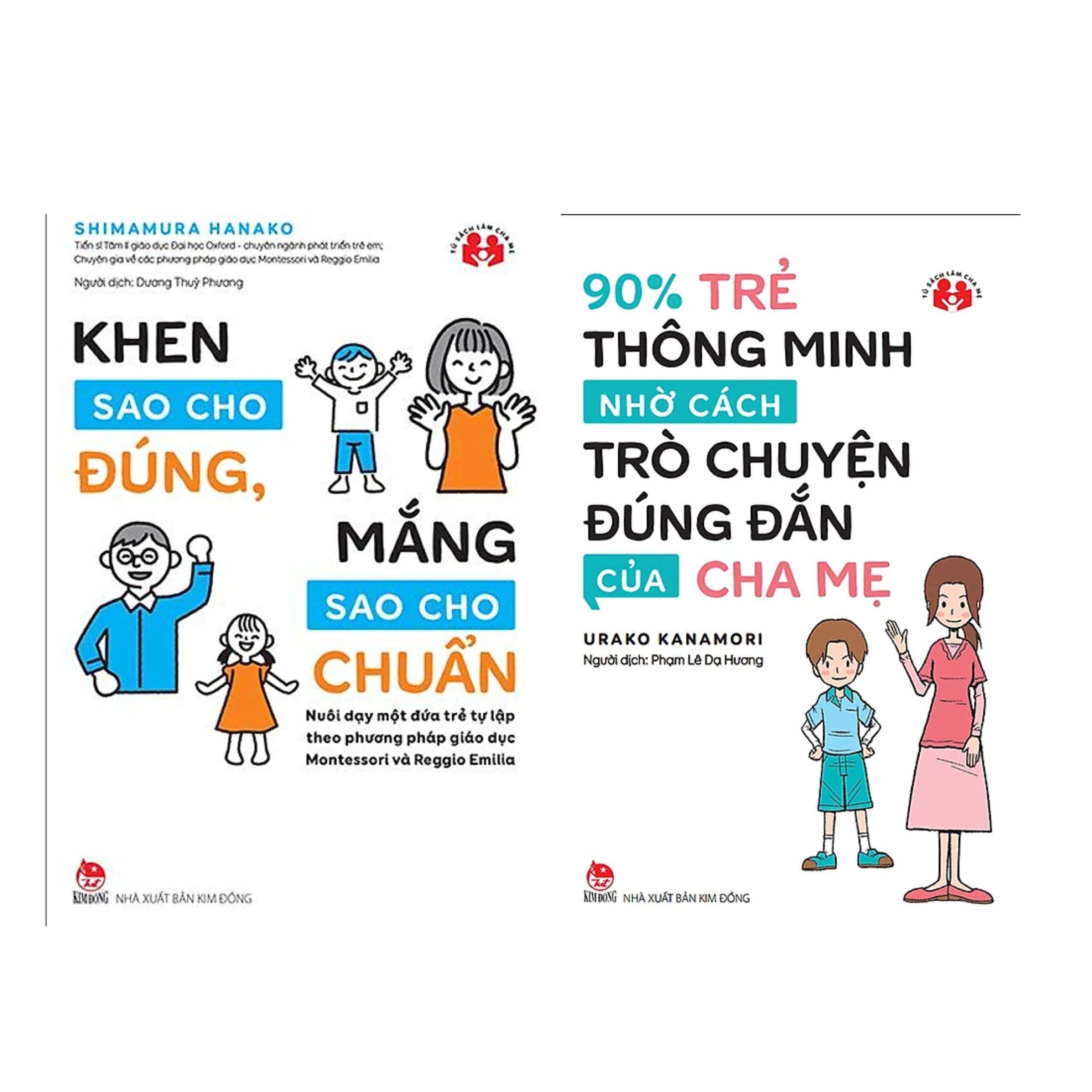 Combo 2 Quyển : Khen Sao Cho Đúng, Mắng Sao Cho Chuẩn + 90% Trẻ Thông Minh Nhờ Cách Trò Chuyện Đúng Đắn Của Cha Mẹ