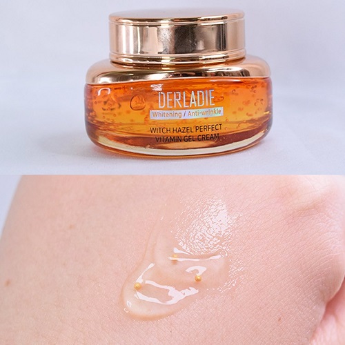 Kem dưỡng da mụn , ngừa thâm , làm sáng da , làm mờ sẹo rỗ Derladie Witch Hazel Perfect Vitamin Gel Cream 55ml