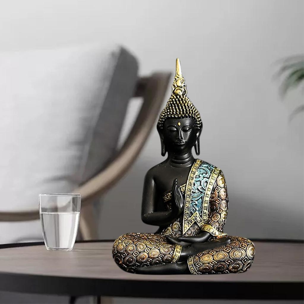 Thai Buddha Statue for Home. 6.3" Buddha Statue Collectibles and Figurines, Meditation Decor, Spiritual Living Room Decor, Yoga Zen Decor